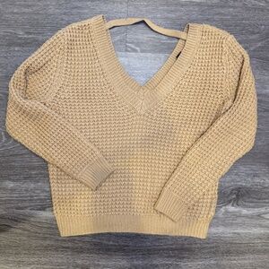Tan Knit Sweater Size Small